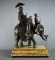 Exceptional 27” Bronzed Finish Asian Elephant Statue on Marble Base