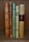 Lot of Five Handsome Leather Bound Antiquarian Books, Swedish Titles