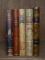 Lot of Five Handsome Leather Bound Antiquarian Books, Swedish Titles