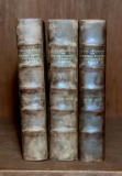 Lot of Three Handsome Leather Bound Antiquarian Books, Swedish Titles