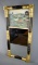 Antique Federal Period Mirror with Hunt Scene, Provenance on Back