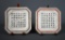 Pair of Commissioned Hand Painted Chinese Poem Porcelain 8.5” Plates