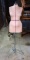 Vintage Female Mannequin Torso Dress Form with Tripod Stand & Adjustable Height