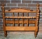 Antique Heirloom Jenny Lind Maple Turned Post & Spindle Twin Bed, Caster Feet, Lots 38 & 39 Match