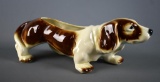 Large 18” L Hand Painted Dog Ceramic USA Made Planter