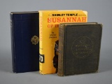 Lot of Three Old Books: Shirley Temple Suzanna of The Mounties First Edition Included