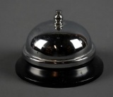 Vintage Metal Counter Bell Chrome Finish