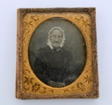 Antique Daguerrotype Photograph of 19th C. Old Lady
