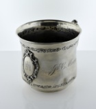 Mermod & Jaccard  Repousse Sterling Silver Mug