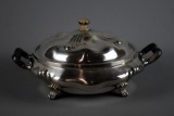 Barbour Silver Plate Casserole Server with Enameled Liner