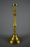 Antique Tall 18” Spun Brass Candlestick