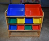 Crafts Station or Toddler Toy Station Rack / Shelf