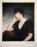 Early 20th C. Color Mezzotint, “Mrs. Reynolds” by P. Martindale