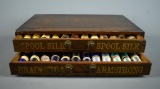 Antique Brainerd & Armstrong 2 Drawer Spool Silk Box with Silk Thread