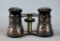 Antique Hammered Copper Jacket Opera Glasses