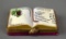 Wine List / Cookbook Limoges Hand Painted Trinket Box