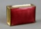 Red Guilloche Enameled Top Matchsafe