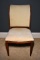 Side Chair with Beige Upholstery