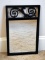 Small Black Metal Frame Wall Mirror