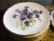 Set of Cauldon English Salad Plates, Floral Patterns