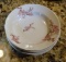 Lot of 4 Haviland & Co. Limoges Fruit Bowls, Pink Floral Pattern