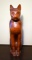 Sarreid Ltd. Carved Wooden Cat, Made In Italy