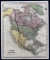 1836 “North America Map” Ind. Texas, Publ. by Tanner, Phil., Tinted Engraving, Inlaid Wood Frame