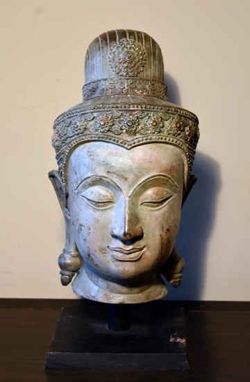 Metal Indian Buddha Head