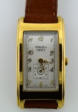Authentic Gruen Curvex Gold Plated Quartz Women's Wristwatch