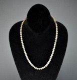 5-7 MM Graduated South Sea Cultured Pearl 21” Necklace with 14K Gold Clasp