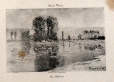 Antique Lithograph after Claude Monet (French, 1840-1926) “Les Glacons”