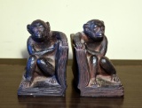 Pair of Monkey Bookends