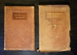 Lot of 2 Antique Leather Bound Books: “Funny Epitaphs” 1885 and “After Dinner Stories” 1905