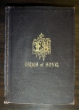Antique Copy of “Gems of Song,” Dedicated to the Members of Order of the Eastern Star, 1882