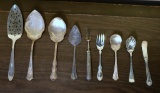 Large Lot of Silverplate Flatware and Serving Pieces: Carlton, Wm. Rogers, Elgin, & Others