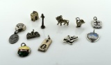 Lot of 12 Sterling Silver Charms