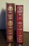 Lot of 2 Easton Leather Bound Classics: “Huckleberry Finn” 1994 and “Great Expectations” 1979