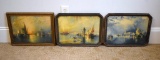 Thomas Moran N. A. (American, 1837-1926) Antique Venetian Canal Lithographs (3)