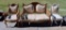 Antique Art Nouveau Settee & Two Chairs