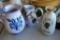 Lot Hand Painted Truita de Roma Jars and Plate