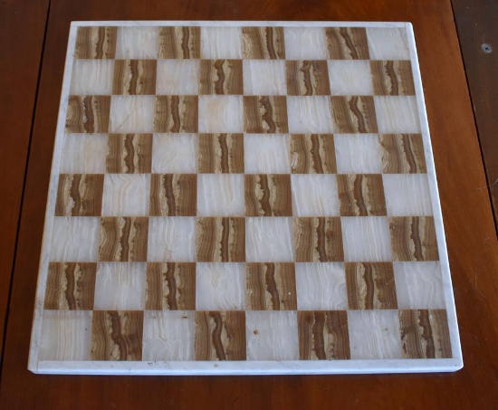 Onyx and Marbled Chess Board