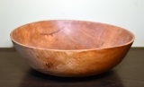 Large Don Taylor Folk Art Wooden Bowl