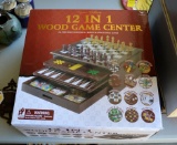Game Gallery 12-in-1 Wood Game Center