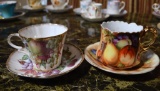 Lot of 2 Tea Cups and Saucers: Royal Standard, Occupied Japan