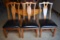 Set of 3 Hekman Mountain Retreat Side Dining Chairs