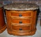 Hooker Furniture Stone Top Cherry Nightstand with Three Drawers (Lots 26 & 27 Match)