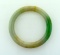 Solid Vintage Light Green Jade Bangle Bracelet