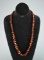 Vintage 26” Amber Bead Necklace