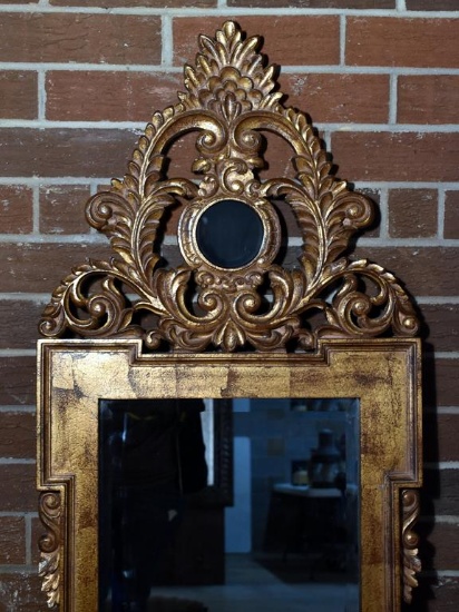 Raschella Collection Gilded Wall Mirror Beveled Glass Estate Personal Property Furniture Online Auctions Proxibid