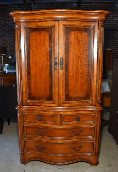 Hooker Furniture Cherry Media Armoire with Four Drawers (Matches Bedroom Furniture)